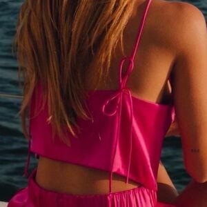 Daily Drills Pink Crop Top